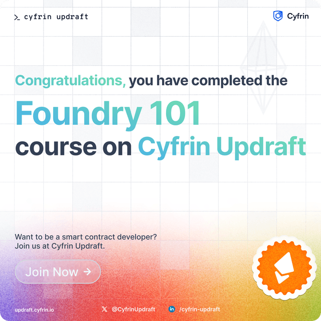 Foundry Fundamentals