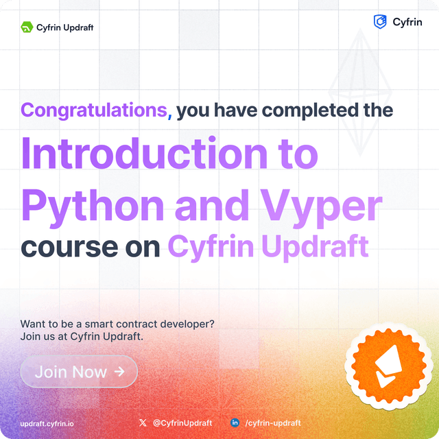 Introduction to Python and Vyper